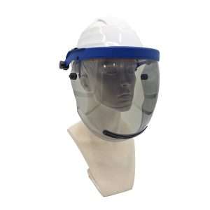 Gelaatsscherm 15 cal/cm² met kin beschermer en ventilatie incl. helm