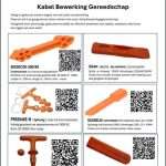 kabel bewerking gereedschap voorkant site document