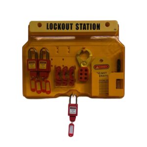 infr3401a lockoutstation met afsluitbaar beschermvenster